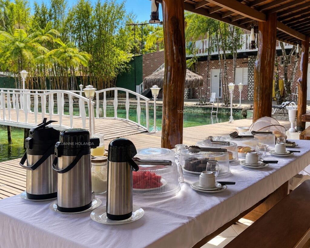 Café da manhã em pousada na Região Munim
