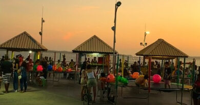 Entardecer na Praça do Sol, em São Luís