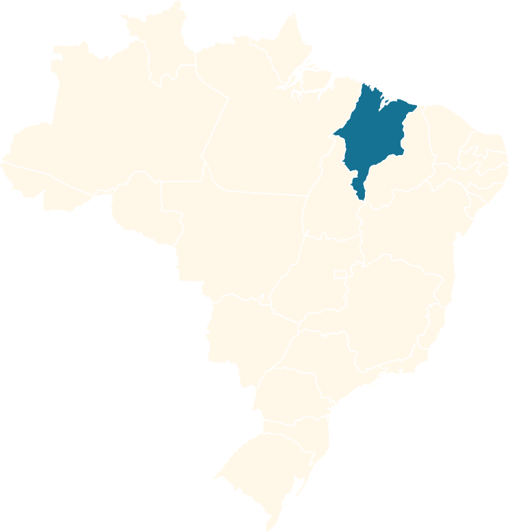 O Maranhão no mapa do Brasil