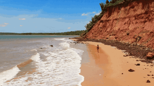 Praia do Maranhão vista de drone